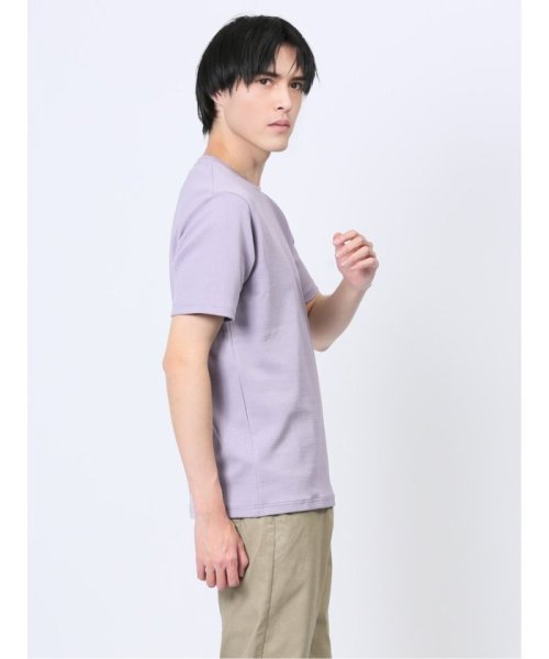 m.f.editorial(エムエフエディトリアル)/ふくれチェック クルーネック半袖Ｔシャツ メンズ Tシャツ カットソー カジュアル インナー トップス ギフト プレゼント/img23