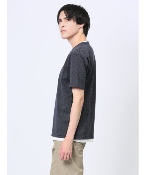 m.f.editorial(エムエフエディトリアル)/メランジジャージー フェイクキーネック半袖Tシャツ メンズ Tシャツ カットソー カジュアル インナー トップス ギフト プレゼント/img20