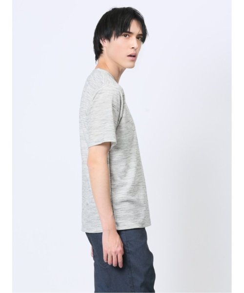 m.f.editorial(エムエフエディトリアル)/スペースダイリップル Vネック半袖Tシャツ メンズ Tシャツ カットソー カジュアル インナー トップス ギフト プレゼント/img03