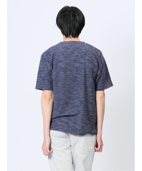 m.f.editorial(エムエフエディトリアル)/スペースダイリップル Vネック半袖Tシャツ メンズ Tシャツ カットソー カジュアル インナー トップス ギフト プレゼント/img12