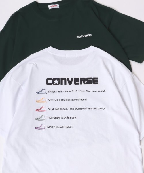 LAZAR(ラザル)/【Lazar】CONVERSE/コンバース オーバーサイズ オールスター スニーカー バックプリント ロゴ ワンポイント刺繍 Tシャツ 半袖 メンズ レディース/img05