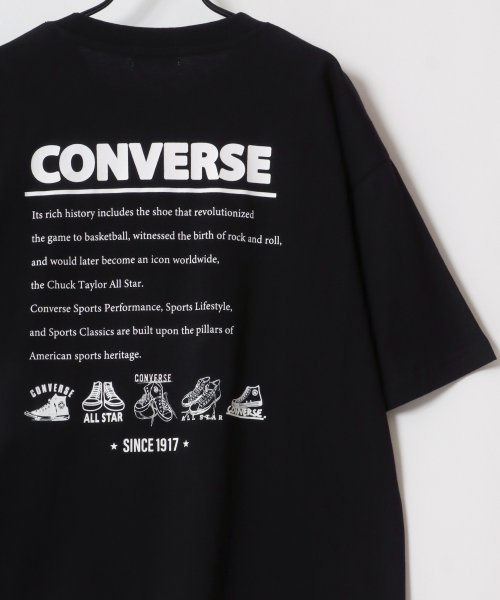 LAZAR(ラザル)/【Lazar】CONVERSE/コンバース オーバーサイズ オールスター スニーカー バックプリント ロゴ ワンポイント刺繍 Tシャツ 半袖 メンズ レディース/img30