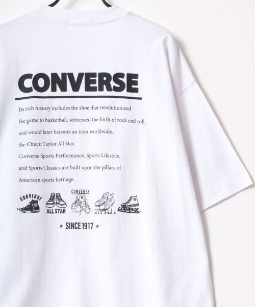 LAZAR(ラザル)/【Lazar】CONVERSE/コンバース オーバーサイズ オールスター スニーカー バックプリント ロゴ ワンポイント刺繍 Tシャツ 半袖 メンズ レディース/img41