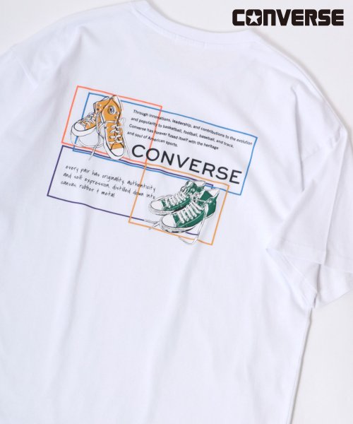 LAZAR(ラザル)/【Lazar】CONVERSE/コンバース オーバーサイズ オールスター スニーカー バックプリント ロゴ ワンポイント刺繍 Tシャツ 半袖 メンズ レディース/img62