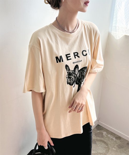 futier land(フューティアランド)/半袖MERCIロゴTシャツ/img51