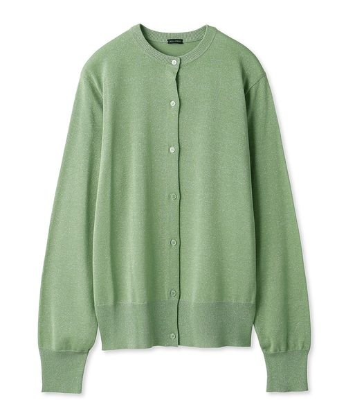  【WEB限定カラー】SET UPラメニットクルーネックカーディガン