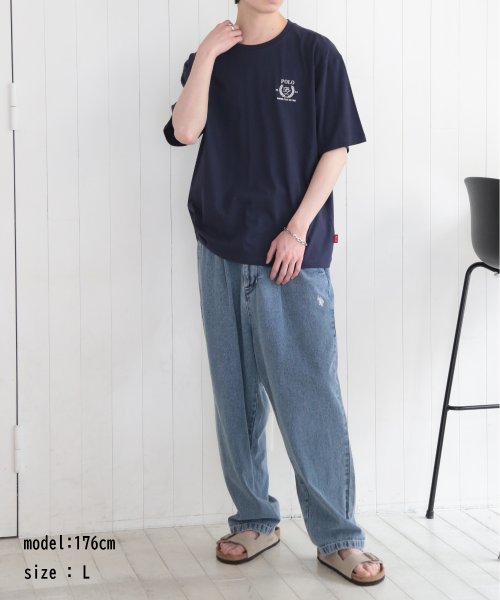 POLO BCS(ポロ　ビーシーエス)/◎SETUP7別注商品◎【POLO BCS / ポロ ビーシーエス】Laurel oversize print Tee プリントTシャツ ユニセックス 半袖/img42