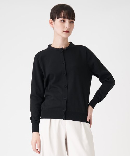 クルーネックカーディガン 