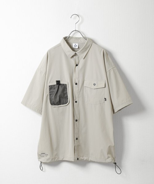 ZIP FIVE(ジップファイブ)/ナイロンPUタスランメッシュポケット半袖シャツ/img16