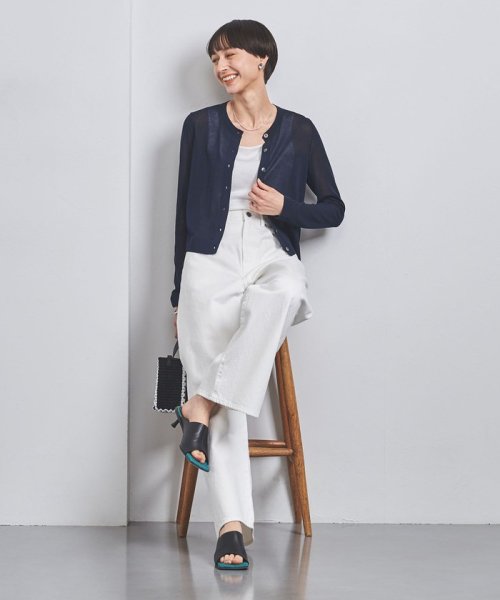 シアー クルーネック カーディガン B76 W58 H86