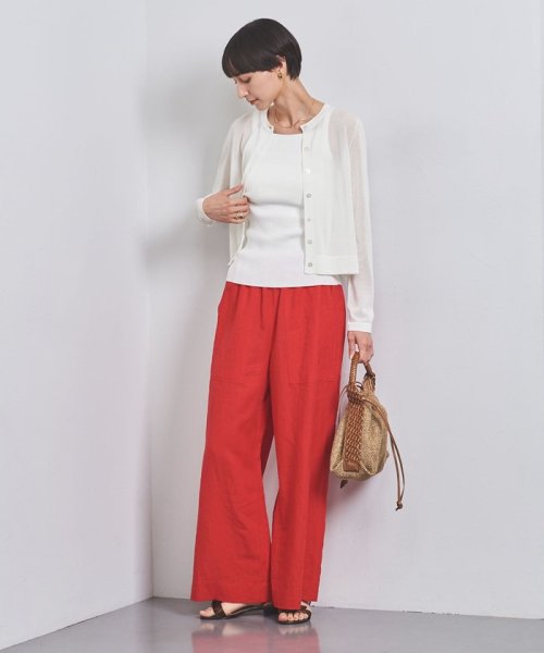 シアー クルーネック カーディガン B76 W58 H86