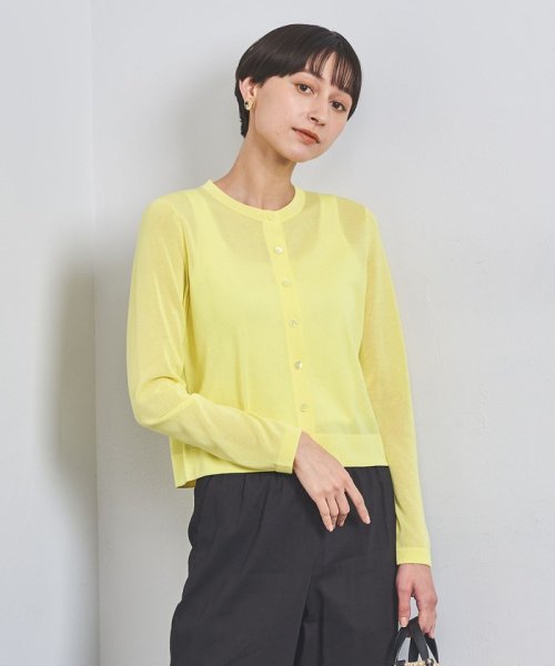 シアー クルーネック カーディガン B76 W58 H86