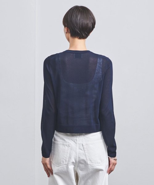 シアー クルーネック カーディガン B76 W58 H86