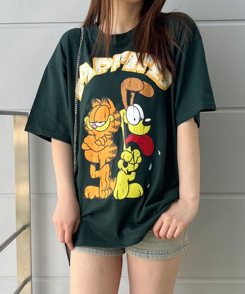 me Jane(ミージェーン)/GARFIELDフロントプリントビッグTシャツ/img01