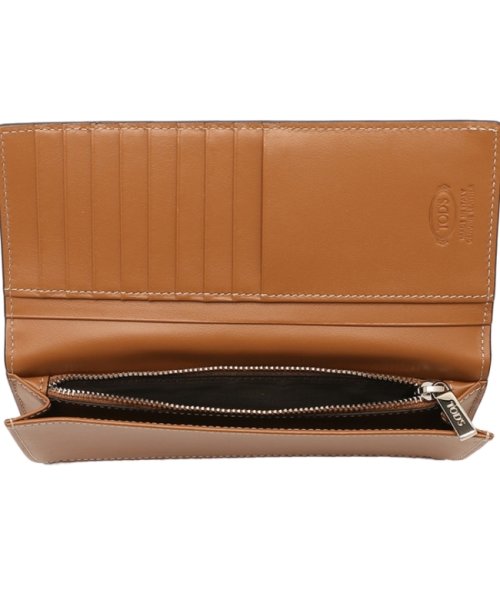 TODS(トッズ)/トッズ 長財布 バーティカル ウォレット Tモチーフ ブラウン メンズ TODS XAMIMPB7300 QNT S410/img02