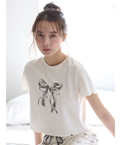 SNIDEL HOME(SNIDEL HOME)/【Moispro】ワンポイントTシャツ/img01