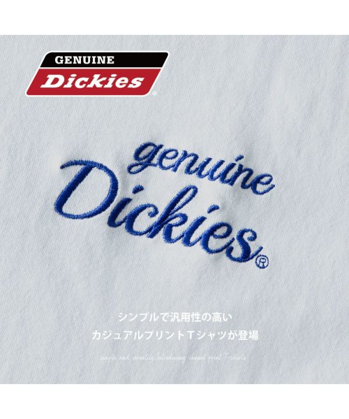  GENELESS(GENELESS)/半袖tシャツ メンズ GENUINE 半袖 おしゃれ プリント ディッキーズ クルーネック トップス プリントtシャツ 春夏 グレー アメカジ tシャツ/img02