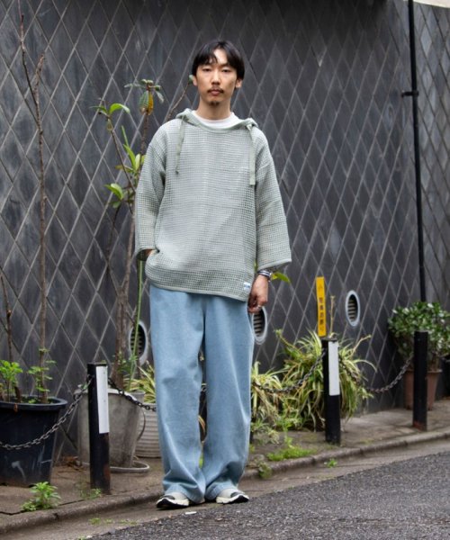 GLOSTER(GLOSTER)/【限定展開】【ARMY TWILL/アーミーツイル】別注 メッシュパーカー 7分袖 MESH かぎ編み/img23