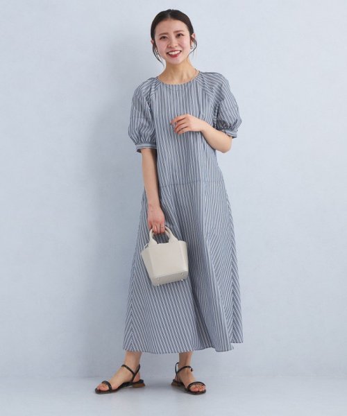 ［size SHORT/TALLあり］ドビー ストライプ コンシャス ワンピース －マシンウォッシャブル－ －マシンウォッシャブル－ ワンピース ［size コンシャス ストライプ SHORT/TALLあり］ドビー L1222644536(9295円)