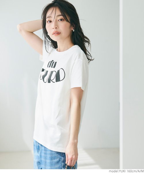 coca(コカ)/ロゴプリント半袖Tシャツ（コットン/カットソー/ロゴTシャツ/クルーネック/英字）/img02