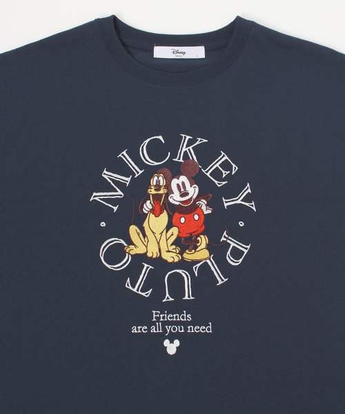 DISNEY(DISNEY)/【DISNEY/ディズニー】天竺 総刺繍半袖BIG Tシャツ（ミッキー・プーさん）/img20