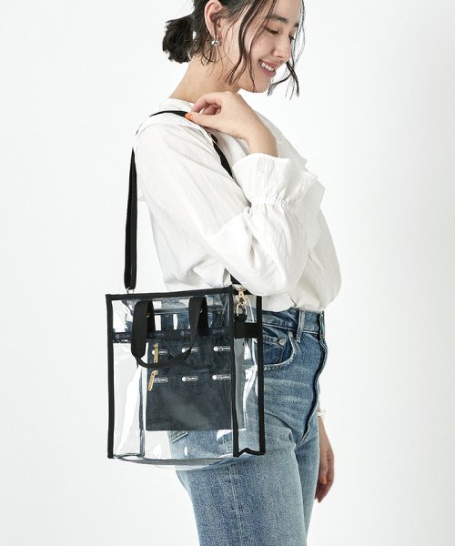 LeSportsac(LeSportsac)/CLEAR SMALL N/S TOTEクリア/ブラック/img05
