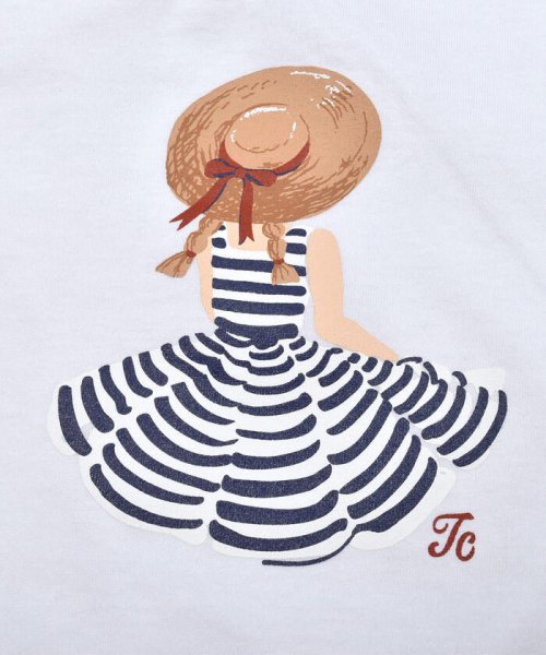 Tartine et Chocolat(タルティーヌ・エ・ショコラ)/【日本製】ピクニックガールプリント半袖Tシャツ(80~140cm)/img07