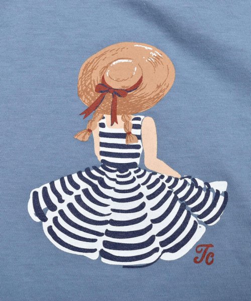Tartine et Chocolat(タルティーヌ・エ・ショコラ)/【日本製】ピクニックガールプリント半袖Tシャツ(80~140cm)/img13