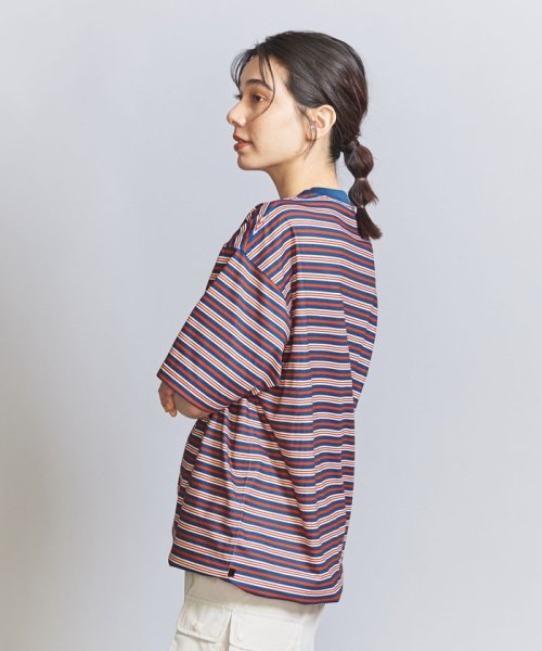 BEAUTY&YOUTH UNITED ARROWS(ビューティーアンドユース　ユナイテッドアローズ)/＜DAIWA PIER39＞ドローストリング マルチボーダー Tシャツ/img01