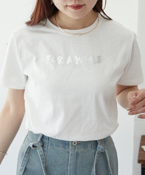 NICE CLAUP OUTLET(ナイスクラップ　アウトレット)/カジュアルロゴ刺繍Tシャツ　夏　カットソー　/img19