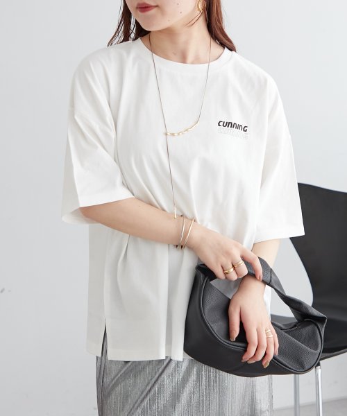 NICE CLAUP OUTLET(ナイスクラップ　アウトレット)/ネコプリントTシャツ　ゆったり/img06