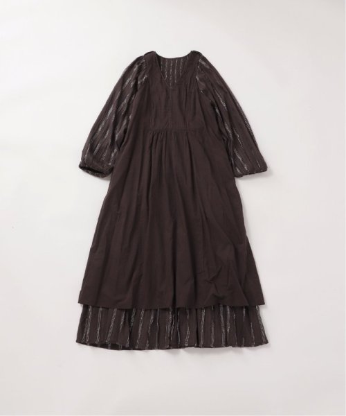 【SARA MALLIKA/サラマリカ】LUREX STRIPE SHIRRING LSV DR 020441SH3 SARA MALLIKA/サラマリカ