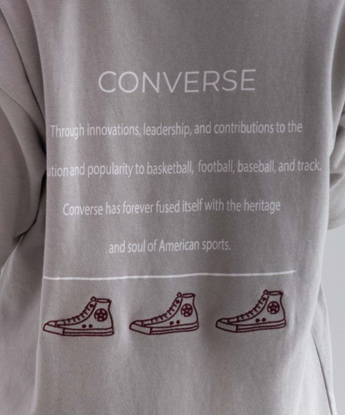 CONVERSE コンバース ポンチ素材 バックシューズ刺繍裾ラウンドTシャツ 4282－9834 人気・おすすめ｜使いやすい・旅行におすすめ セール中 全国発送 国内発送対応
