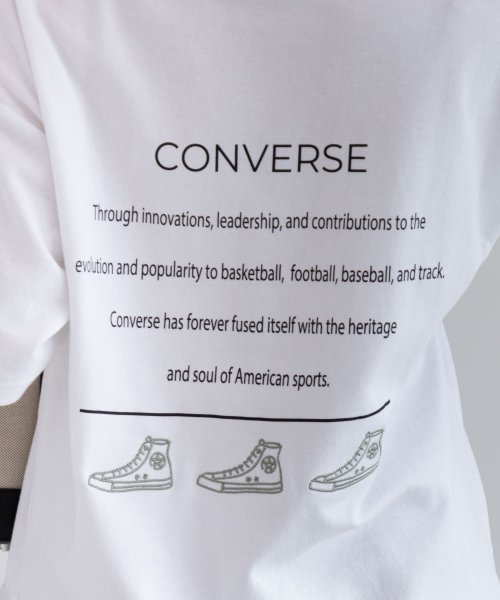 CONVERSE コンバース ポンチ素材 バックシューズ刺繍裾ラウンドTシャツ 4282－9834 人気・おすすめ｜使いやすい・旅行におすすめ セール中 全国発送 国内発送対応