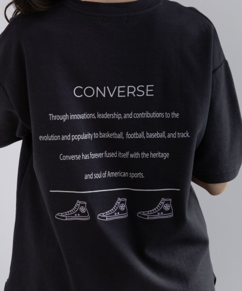 CONVERSE コンバース ポンチ素材 バックシューズ刺繍裾ラウンドTシャツ 4282－9834 人気・おすすめ｜使いやすい・旅行におすすめ セール中 全国発送 国内発送対応