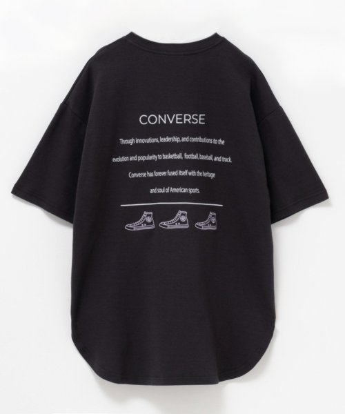 CONVERSE コンバース ポンチ素材 バックシューズ刺繍裾ラウンドTシャツ 4282－9834 人気・おすすめ｜使いやすい・旅行におすすめ セール中 全国発送 国内発送対応