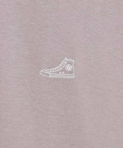 CONVERSE コンバース ポンチ素材 バックシューズ刺繍裾ラウンドTシャツ 4282－9834 人気・おすすめ｜使いやすい・旅行におすすめ セール中 全国発送 国内発送対応
