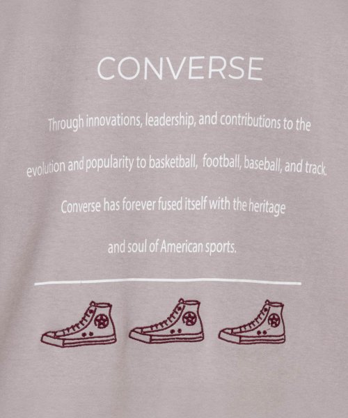 CONVERSE コンバース ポンチ素材 バックシューズ刺繍裾ラウンドTシャツ 4282－9834 人気・おすすめ｜使いやすい・旅行におすすめ セール中 全国発送 国内発送対応
