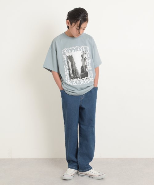 GLAZOS(グラソス)/【防汚加工】リゾートフロントプリント半袖Tシャツ/img03