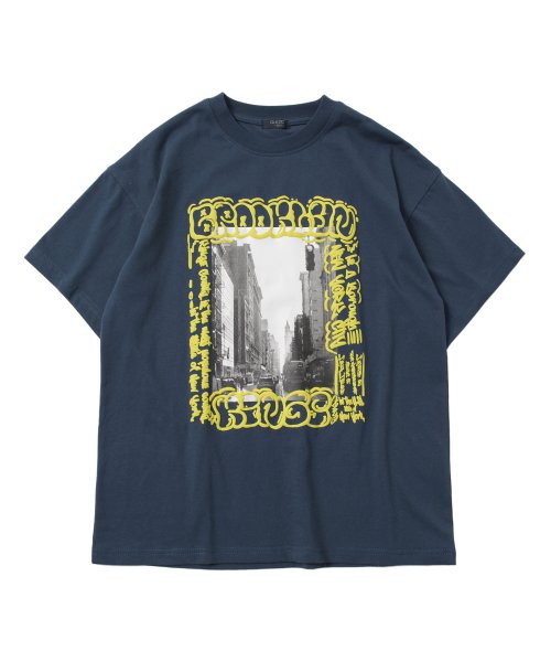 GLAZOS(グラソス)/【防汚加工】リゾートフロントプリント半袖Tシャツ/img11