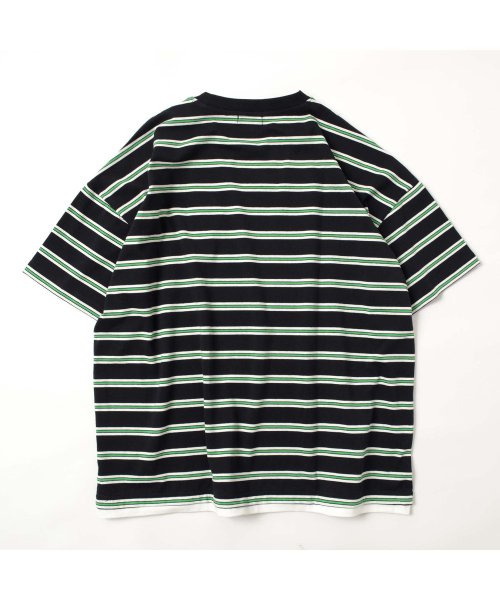 GLAZOS(グラソス)/ボーダー・ワンポイント刺繍Tシャツ/img07