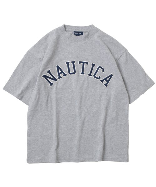 GLAZOS(グラソス)/【NAUTICA】フロントロゴアップリケ刺繍半袖Tシャツ/img10