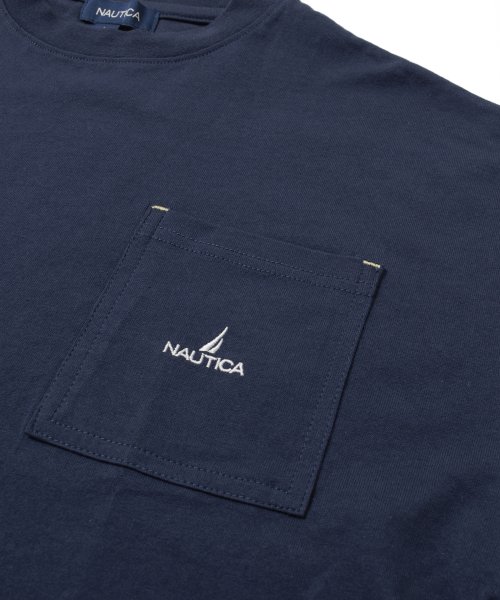 GLAZOS(グラソス)/【NAUTICA】バックスケーターロゴ半袖Tシャツ/img05