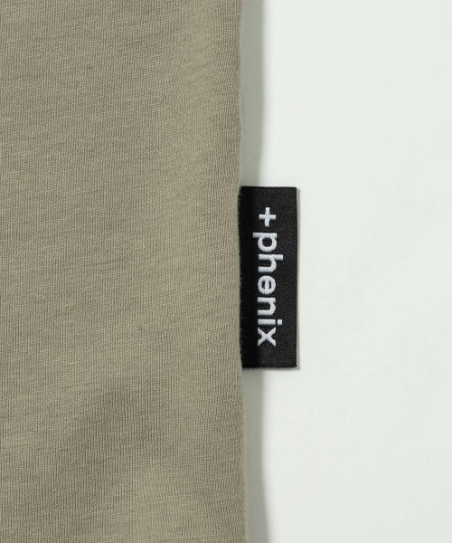 +phenix(＋phenix)/+phenix(プラスフェニックス) T－SHIRTS コットンシャツ 綿100% メンズTシャツ シンプルデザイン ベーシック【MENS】/img04