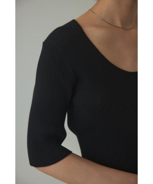 BLACK BY MOUSSY(ブラックバイマウジー)/washable harf sleeve tops/img11