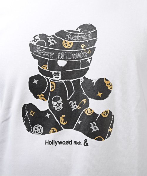 LUXSTYLE(ラグスタイル)/Hollywood rich.&(ハリウッドリッチ)スムースパンクベア半袖Tシャツ/Tシャツ 半袖 トップス メンズ レディース 夏 サマー クルーネック/img15