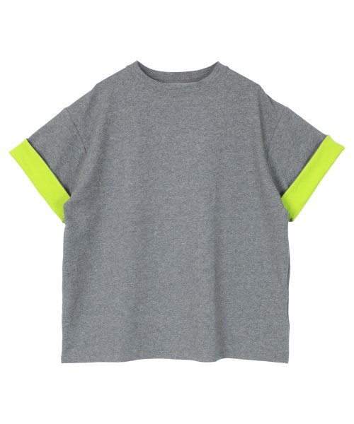 miette(ミエット)/配色袖折り返しTシャツ/img19