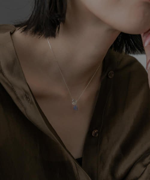SMELLY(スメリー)/SMELLY so’　blue chalcedony  necklace/img01