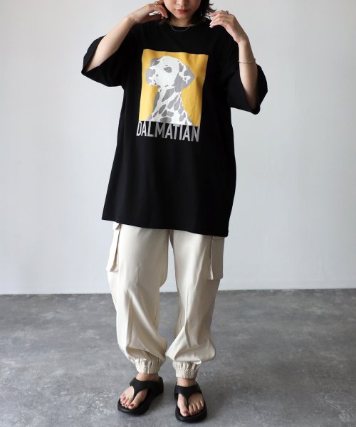 Riberry(リベリー)/DALMATIAN プリント 半袖BIGTシャツ/img01