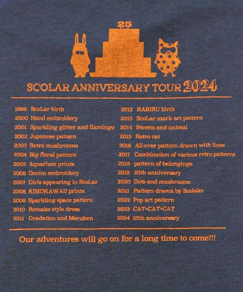 ScoLar(スカラー)/ScoLar25周年 ネコロックツアーT風ワンピース/img20